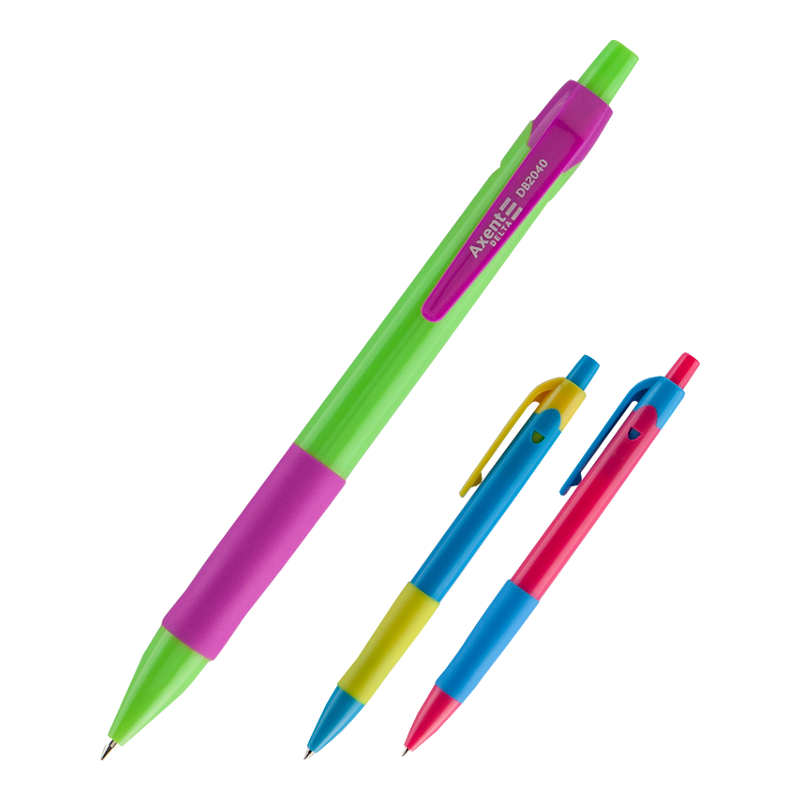 Ручка кулькова AXENT (DB2040-02) Delta, автоматична, чорнила сині